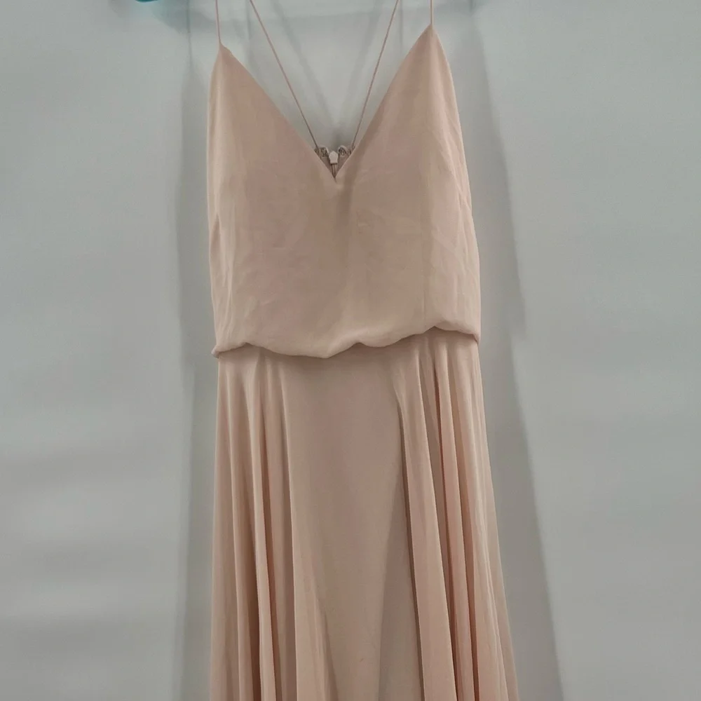 Jenny Yoo blush bridesmaids dress size 8